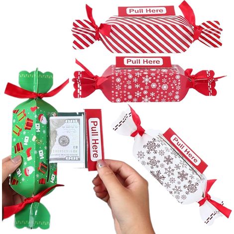 Boîte À Monnaie De Noël pour Espèces en Forme De pour Fête  Contenant à Argent de Noël Pour Pâques Félicitations Saint Valentin Adultes Anniversaire Vacances (1/5)