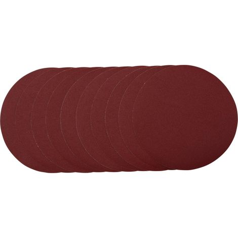 Lot de 10 disques abrasifs 230 mm Grain 120 pour ponceuse (1/3)