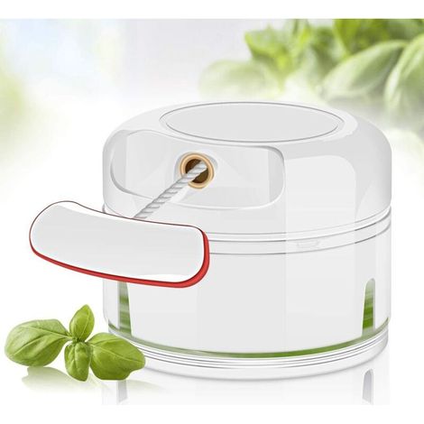 Bardusch-Coupe-oignons câble multifonction manuel, hachoir légumes/purée/presse-ail (1/4)