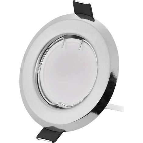 Set aus 3 superflachen LED-Einbaustrahlern mit dimmbarem Leuchtmittelmodul, 3 x 5 W, Ausschnitt 2,5 Zoll (7–8,5 cm), warmweißes Licht, 120° Abstrahlwinkel (1/4)