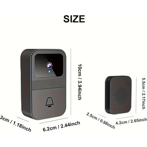 Intelligente Video-Türklingel, universelle Türklingel, Video-Türsprechanlage für Zuhause, hochauflösende Video-Türklingel mit Nachtsicht