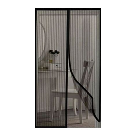 Moustiquaire magnétique pour fenêtres 100 x 210 cm – Protection anti-insectes – Installation sans outils – Couleur noire (1/2)