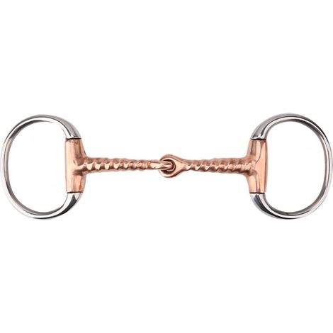 Cheval à mâcher en acier inoxydable, mors à œufs, bouche de tire-bouchon en cuivre (1/4)