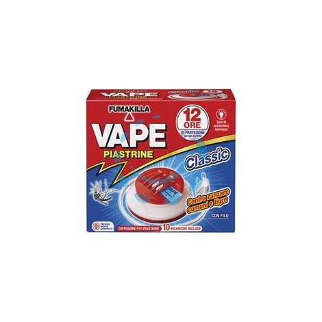 ELETTROEMANATORE A PIASTRINA VAPE MAT - 1 diffusore + 10 piastrine