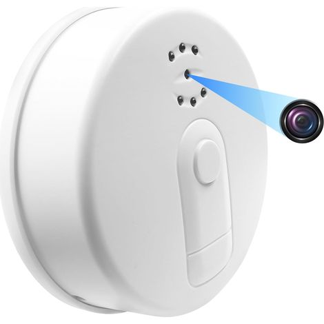 Camera Espion WiFi 5G, Mini Caméra Espion sans Fil 1080P HD, Détecteur de Fumée Micro Camera Surveillance A Distance Discrete Vision Nocturne Detecteur Mouvement 11 Heures d'Autonomie (1/5)