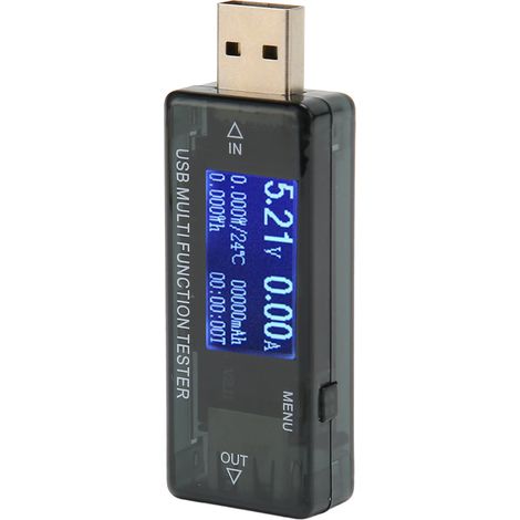 Testeur USB avec Affichage LCD pour Tension et Courant, Haute Précision 0‑5.5A 4‑30V (1/5)