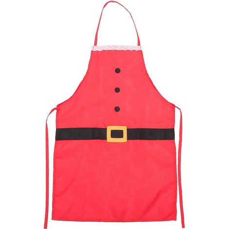 Modische, kreative Weihnachtsschürzen, Kochschürzen, Küchenutensilien, festliche Partydekoration für Restaurant, Zuhause, Kochen und Backen (Erwachsene)-Red (1/3)