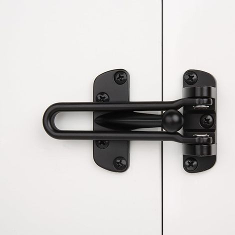CSPARKV (10,4 × 6,4 × 2,2 cm) Cerradura de seguridad para el hogar, barra oscilante, pestillo antirrobo para puertas delanteras e interiores