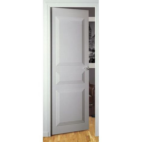 Theard – Kit d'habillage de porte droit 73 cm – MDF 12 mm – Pose facile sans démontage – Personnalisable pour intérieur