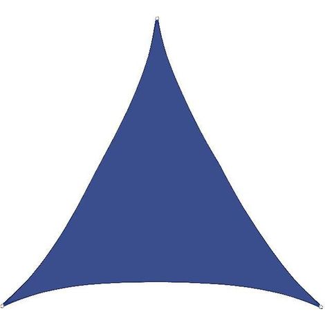 300 X 300 X 300 Cm, Bleu Azur Voile D'ombragetriangle Isocle, Hydrofuge, Brise-soleil Pour Terrasse Jardin Balcon, Tissu Polyester (1/5)