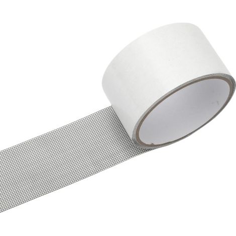 volumes 5 cm x 2 m selbstklebendes Moskitonetz-Reparaturband, selbstklebendes Moskitonetz-Reparaturband, Fensterscheiben-Reparaturband – Grau