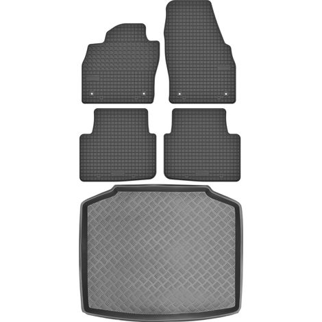 Juego de alfombrillas de goma para coche y alfombrilla para maletero Skoda Scala Hatchback a partir de 2019. (1/5)