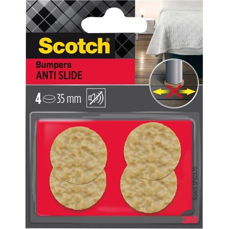 SCOTCH - Patin caoutchouc 35 mm lot de 4