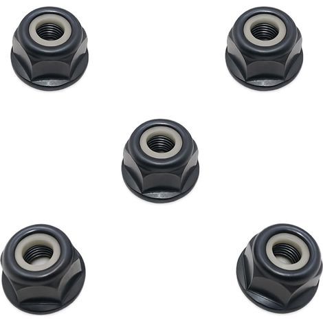 Hippotech Paquet de 5 Écrou de boulon de lame de brosse à filetage à gauche 10 mm x 1,0 pour Stihl FS44 FS55 FS80 KM FS75 FS83 FS85 FS90 FS100 FS120 FS130 200 FS250 4126 642 7600 (1/5)