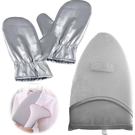 Ironing Gloves for Garment Steamer 2 Pieces Heat Resistant Mittens Multifunctional Thin Durable Garment Protection Gloves for Cooking Clothes Steaming (1/5)