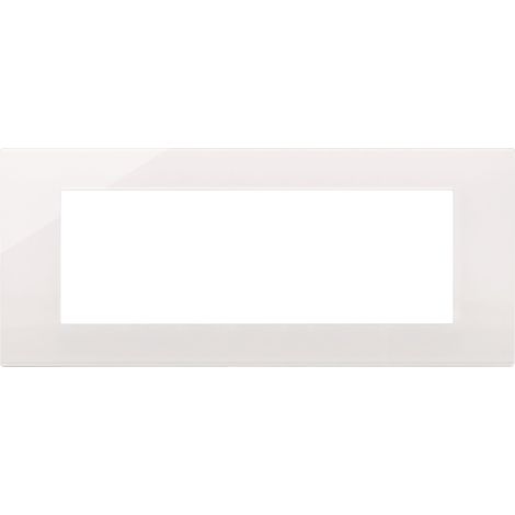 Placca 7m serie Linea Vimar 7 posti reflex bianco 30657.40