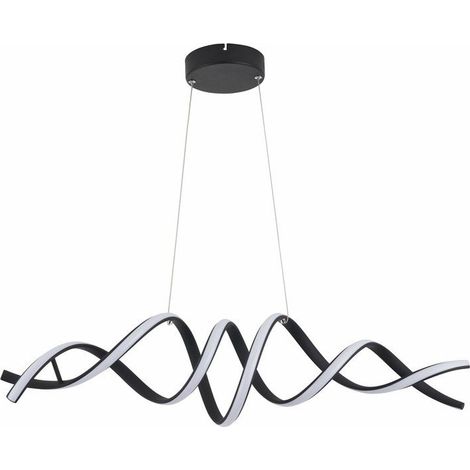 Suspension double LED 40W noire 80cm Reality Quoto (1/3)