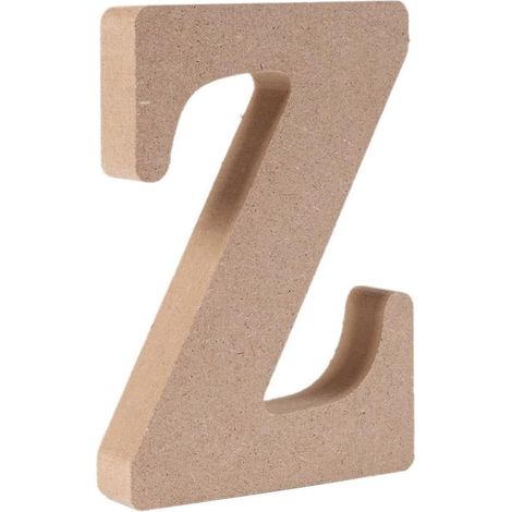 MINKUROW Lettere Decorative in Legno (Z) Colore Originale 26 Alfabeti Opzionali per Deco Nome dei Bambini Matrimonio Compleanno Festa Decorazione della Casa e della Camera da Letto