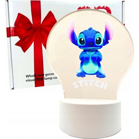 Süße Stitch Lilo Schreibtischlampe für Kinder, 3D-LED, Weihnachtsgeschenk