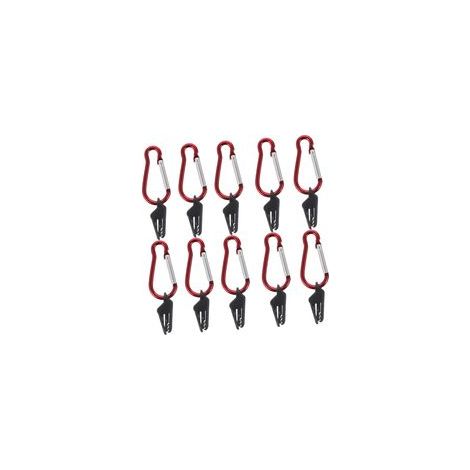 10 jeux de pinces pour bâche, clips de tente avec mousquetons pour auvents de camping, toiles, abris extérieurs, accessoires (1/5)