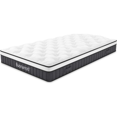 Materasso singolo con molle insacchettate e tessuto a maglia 80x190x21H Pici