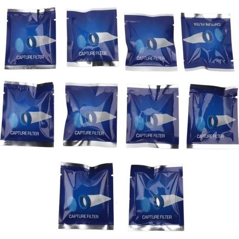 Vvikizy 10pcs Filtres de Capture pour Peigne Anti-Poux Électrique, Facile à Attacher Maillage Semi-Transparent