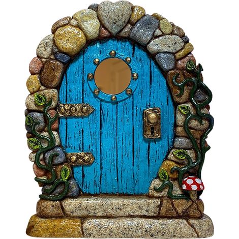 Porte de Fée pour Arbres - Décoration Miniature de Jardin Féerique Extérieur, Art de Jardin et Sculpture pour Chambre d'Enfants (1/5)
