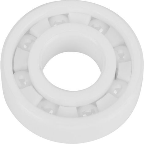 Cuscinetto a sfere in ceramica 6202, alta precisione, completamente sigillato, in zirconia, 15 x 35 x 11 mm, zirconia bianca. (1/3)
