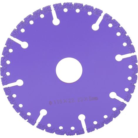 Disque diamant à tronçonner 115mm, meule abrasive segmentée circulaire pour polissage et coupe. (1/5)