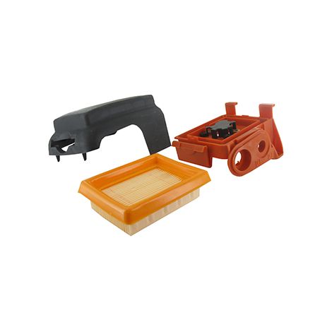 Custodia e filtro dell'aria adattabili Stihl per modelli Fs120, Fs200, Fs250. Sostituisce originale 4134-140-2800, 4134-141-0300, 4134-14