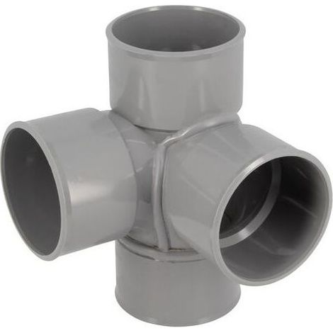 Croix d'angle PVC 87 degré 30 Femelle/Femelle, 63 (1/3)