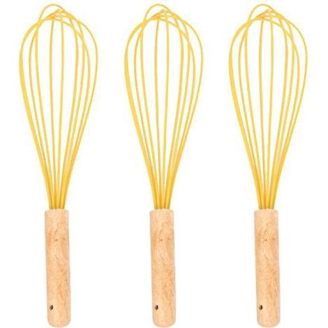 Ustensiles de cuisine en silicone et bois pour usage domestique (1/3)