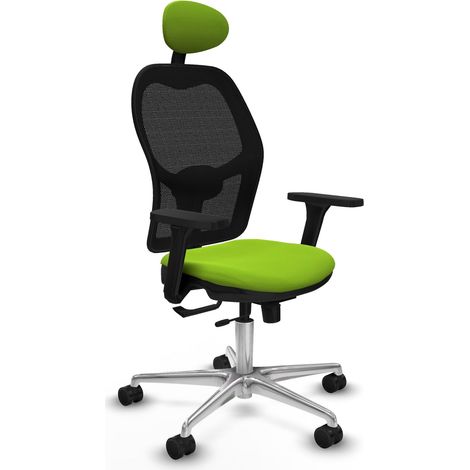 Chaise de bureau piqueras y crespo Jorquera noir mousse épaisse (1/2)