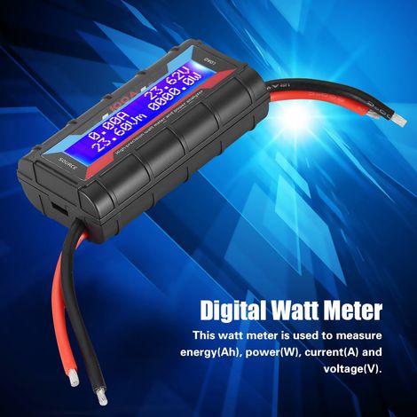 Digitales Hochpräzisions-Wattmeter 60V/100A, Leistungsanalysator, RC-Volt-Ampere-Meter (1/5)