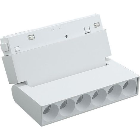 IluminaShop - Foco LED Blanco para Carril Magnetico 6W Magne Chip Osram 48V Monofasico  CRI 90 UGR 17 Serie Even  Blanco Calido 3000K (1/2)
