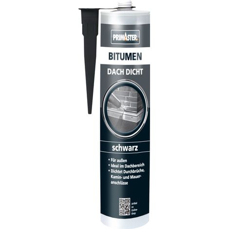 Primaster Bitumen Dach Dicht Schwarz 310ml Fugenmasse Dachdichtung Bitumenmasse