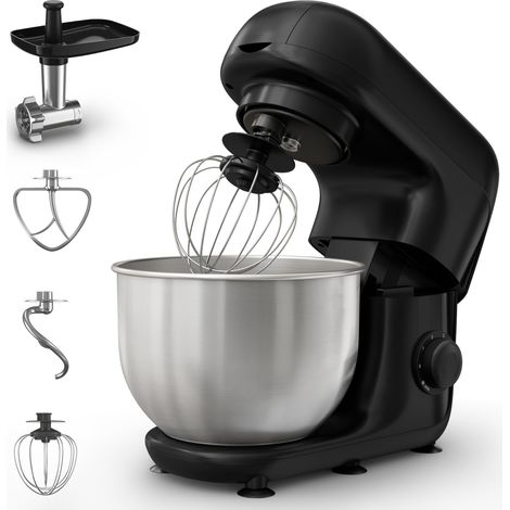 Robot Pâtissier Bol 4.8 L Inox Noir (1/5)