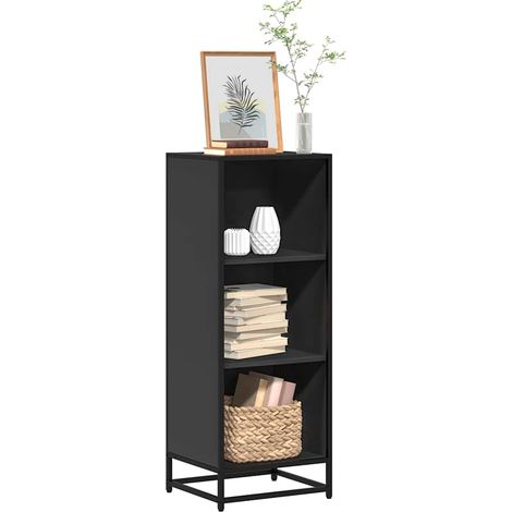 Bücherregal Schwarz 40x35x107,5 cm Holzwerkstoff