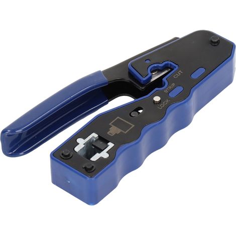 Kit d'outils de sertissage RJ45, pince à sertir et dénudeur de câbles avec 50 connecteurs RJ pour réseau