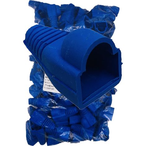 Copri-connettore RJ45 blu, confezione da 100 pezzi (1/3)
