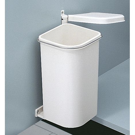 Hailo – Poubelle de salle de bain encastrable 5L – Couvercle automatique – Bac intérieur amovible – Largeur minimale 30 cm (1/3)