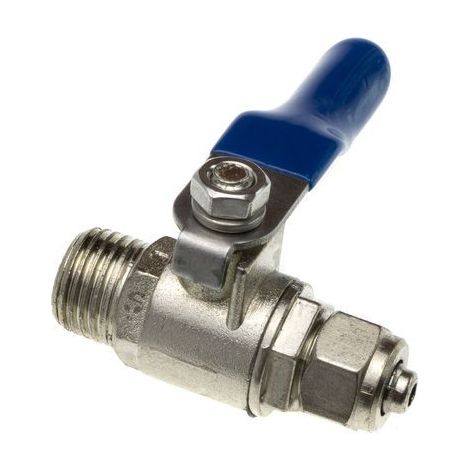 Valvola in metallo IN Filetto 1/4” M OUT Fast 1/4” F per Acqua Osmosi inversa STI