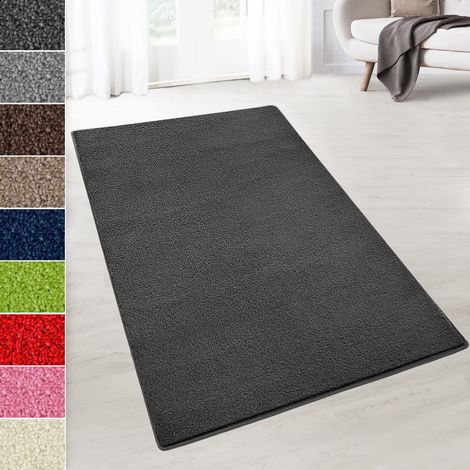 Tapis de salon et de chambre Dynasty Gris anthracite 80 x 200 cm (1/5)