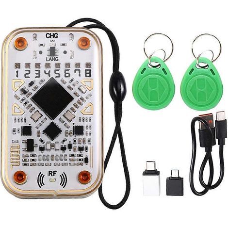 Lecteur de puces RFID Chameleon Ultra+2XT5577, émulateur de carte à puce porte-clés, décodage de cartes 125K 13,56M, lecture/écriture NFC (1/5)