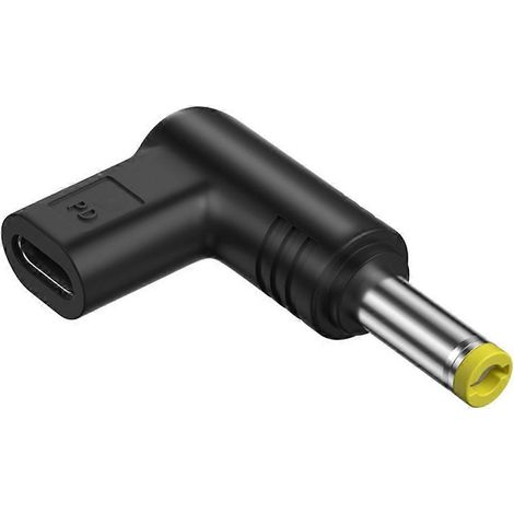 Adaptateur convertisseur USB-C femelle vers CC mâle 12 V pour routeur, bande LED et haut-parleur - CC 5,5 x 2,5 (1/5)