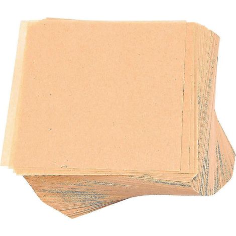 500 Stück ungebleichtes Backpapier, Zoll, antihaftbeschichtet, vorgeschnitten, perfekt (1/5)