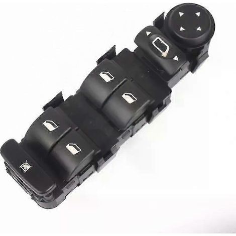 Panneau de commande de rétroviseur électrique principal à 9 broches pour Citroën C4 2004-2010 6554HA 6554H (1/5)
