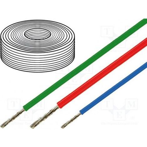 Câble en silicone 1mm 500V Couleur ROUGE