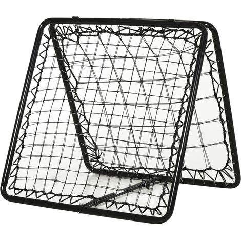 HOMCOM Adjustable Angle Rebounde Training Set w/ All Weather Double Layer Net (1/5)