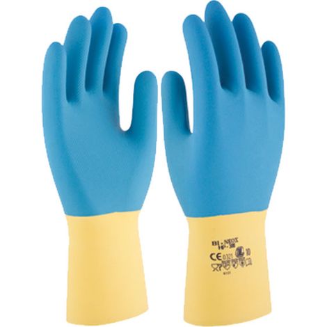 Guante latex natural Bi-neox 3L HP300 T09 (1/4)